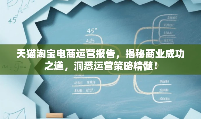 天猫淘宝电商运营报告,揭秘商业成功之道,洞悉运营策略精髓! 天猫淘宝电商运营报告,揭秘商业成功之道,洞悉运营策略精髓!