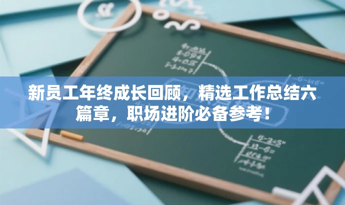 新员工年终成长回顾,精选工作总结六篇章,职场进阶必备参考! 新员工年终成长回顾,精选工作总结六篇章,职场进阶必备参考!