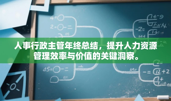 人事行政主管年终总结,提升人力资源管理效率与价值的关键洞察。 人事行政主管年终总结,提升人力资源管理效率与价值的关键洞察。