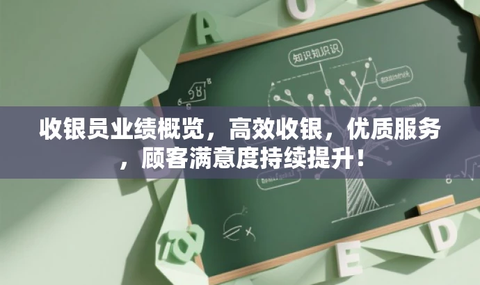 收银员业绩概览，高效收银，优质服务，顾客满意度持续提升！