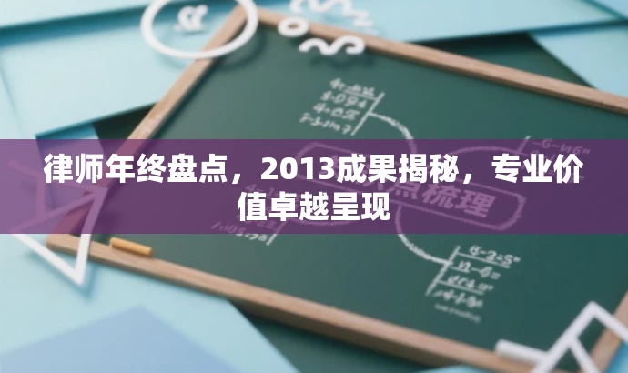 律师年终盘点,2013成果揭秘,专业价值卓越呈现 律师年终盘点,2013成果揭秘,专业价值卓越呈现