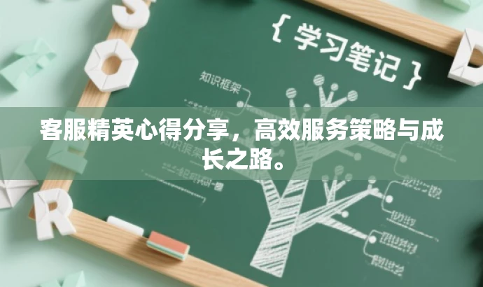 客服精英心得分享,高效服务策略与成长之路。 客服精英心得分享,高效服务策略与成长之路。