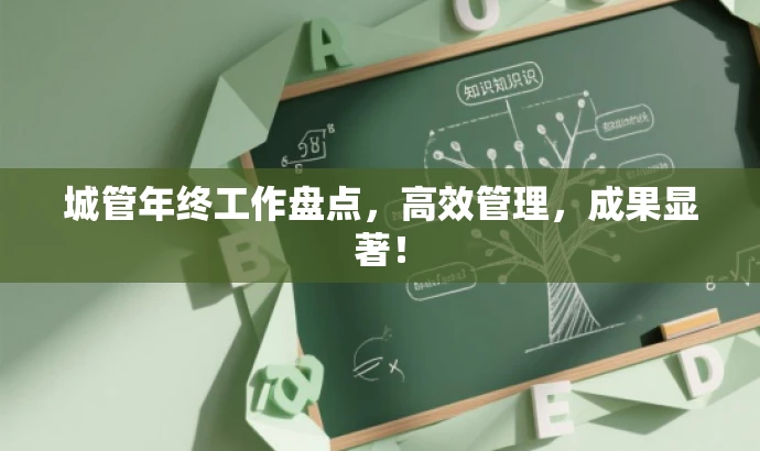 城管年终工作盘点,高效管理,成果显著! 城管年终工作盘点,高效管理,成果显著!