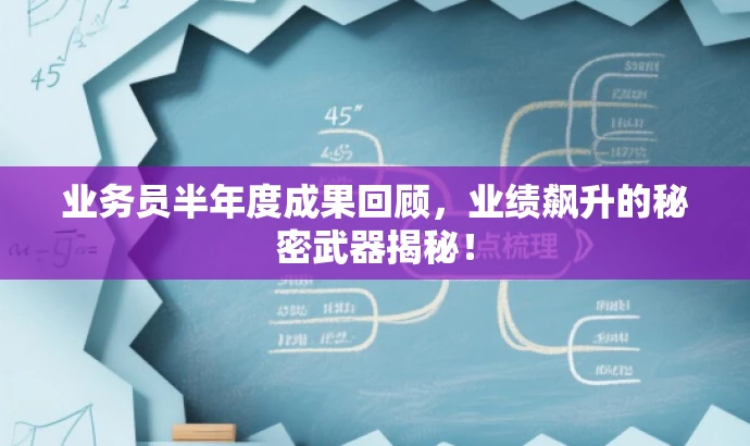 业务员半年度成果回顾，业绩飙升的秘密武器揭秘！