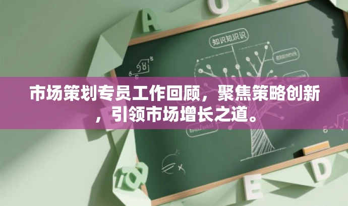 市场策划专员工作回顾，聚焦策略创新，引领市场增长之道。