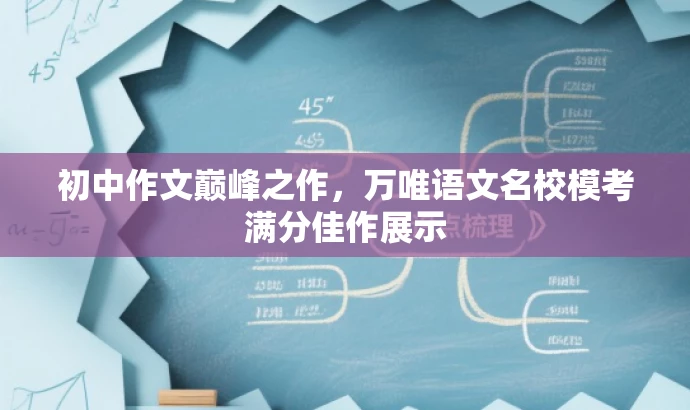初中作文巅峰之作,万唯语文名校模考满分佳作展示 初中作文巅峰之作,万唯语文名校模考满分佳作展示