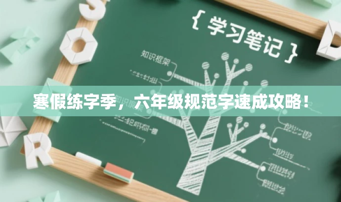 寒假练字季，六年级规范字速成攻略！