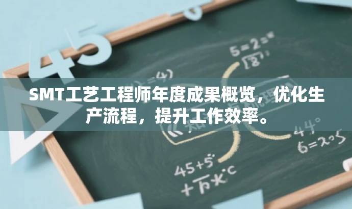 SMT工艺工程师年度成果概览,优化生产流程,提升工作效率。 SMT工艺工程师年度成果概览,优化生产流程,提升工作效率。