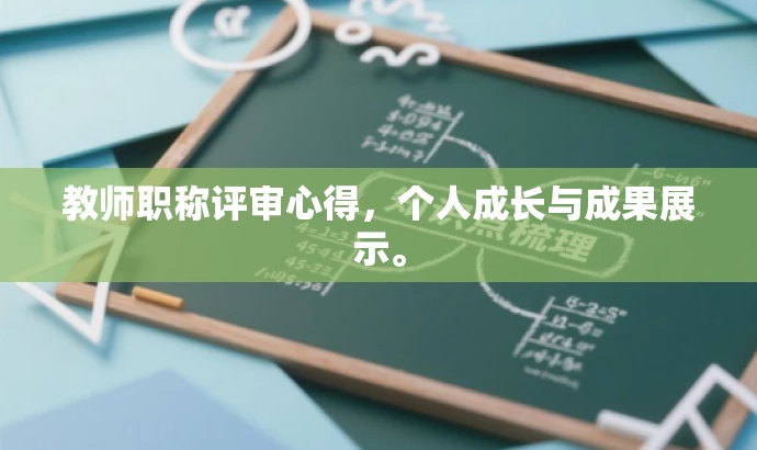 教师职称评审心得,个人成长与成果展示。 教师职称评审心得,个人成长与成果展示。