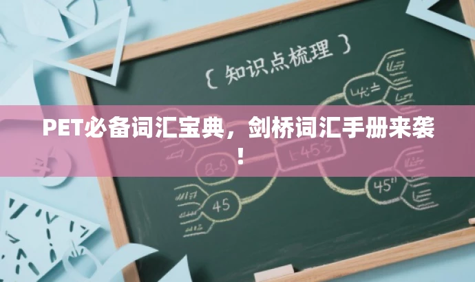 PET必备词汇宝典,剑桥词汇手册来袭! PET必备词汇宝典,剑桥词汇手册来袭!