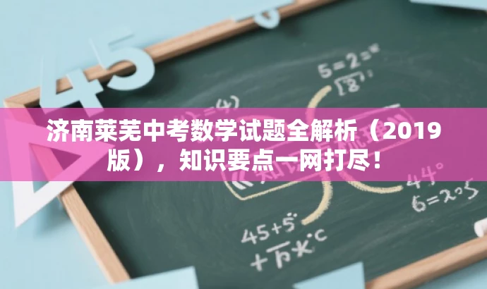济南莱芜中考数学试题全解析(2019版),知识要点一网打尽! 济南莱芜中考数学试题全解析(2019版),知识要点一网打尽!