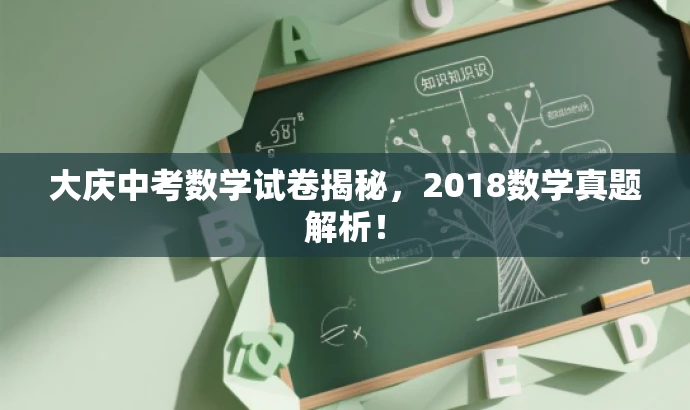 大庆中考数学试卷揭秘，2018数学真题解析！