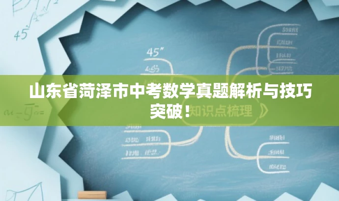山东省菏泽市中考数学真题解析与技巧突破! 山东省菏泽市中考数学真题解析与技巧突破!