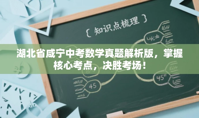 湖北省咸宁中考数学真题解析版，掌握核心考点，决胜考场！