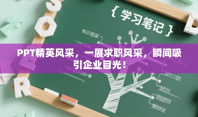 PPT精英风采,一展求职风采,瞬间吸引企业目光! PPT精英风采,一展求职风采,瞬间吸引企业目光!