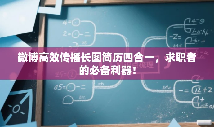 微博高效传播长图简历四合一，求职者的必备利器！