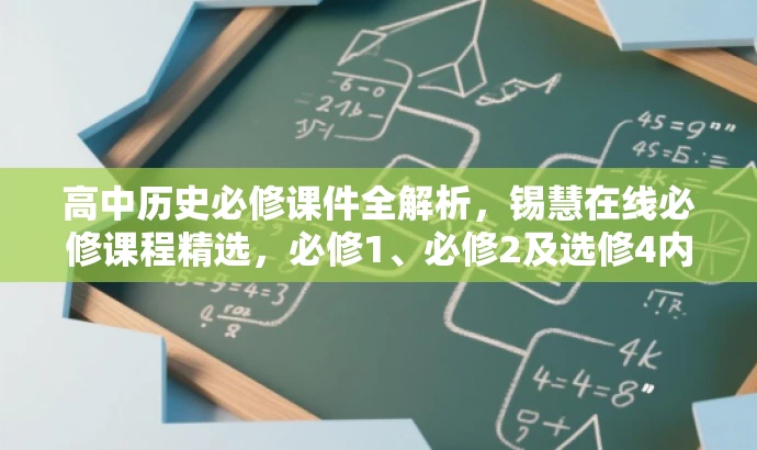高中历史必修课件全解析,锡慧在线必修课程精选,必修1、必修2及选修4内容一网打尽! 高中历史必修课件全解析,锡慧在线必修课程精选,必修1、必修2及选修4内容一网打尽!