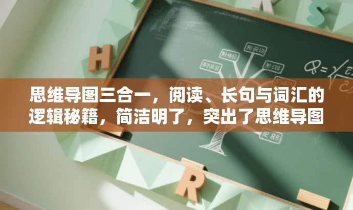 思维导图三合一,阅读、长句与词汇的逻辑秘籍,简洁明了,突出了思维导图的核心价值,同时结合了阅读、长难句和词汇的逻辑,对于需要提高语言理解和词汇量的学习者来说具有吸引力。 思维导图三合一,阅读、长句与词汇的逻辑秘籍,简洁明了,突出了思维导图的核心价值,同时结合了阅读、长难句和词汇的逻辑,对于需要提高语言理解和词汇量的学习者来说具有吸引力。