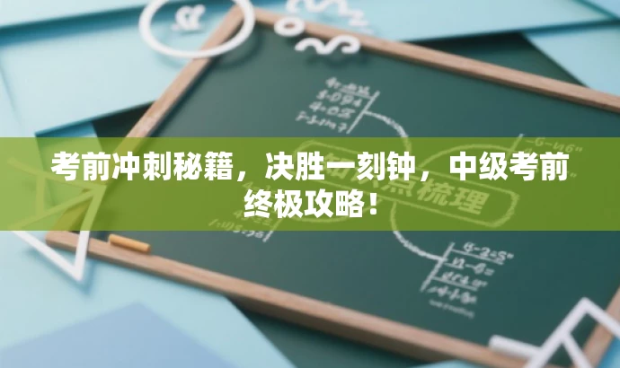 考前冲刺秘籍,决胜一刻钟,中级考前终极攻略! 考前冲刺秘籍,决胜一刻钟,中级考前终极攻略!