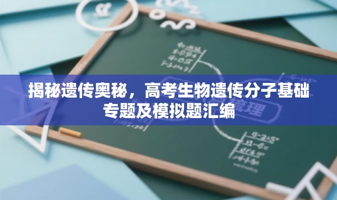 揭秘遗传奥秘，高考生物遗传分子基础专题及模拟题汇编