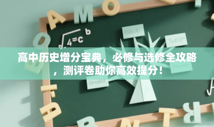 高中历史增分宝典,必修与选修全攻略,测评卷助你高效提分! 高中历史增分宝典,必修与选修全攻略,测评卷助你高效提分!