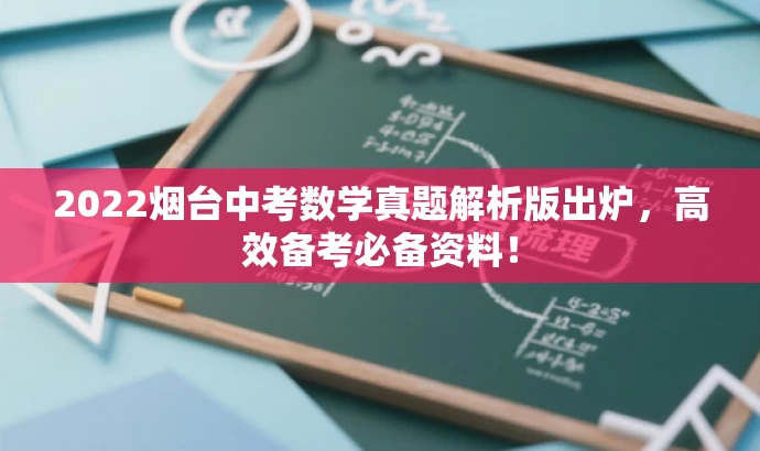 2022烟台中考数学真题解析版出炉，高效备考必备资料！