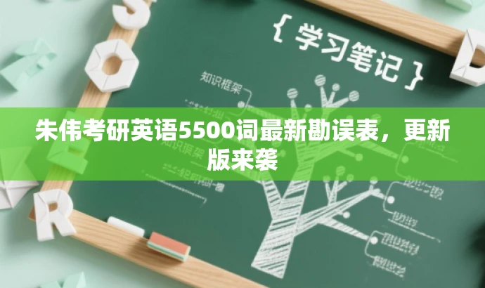 朱伟考研英语5500词最新勘误表,更新版来袭 朱伟考研英语5500词最新勘误表,更新版来袭