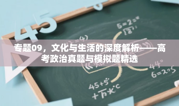 专题09,文化与生活的深度解析——高考政治真题与模拟题精选 专题09,文化与生活的深度解析——高考政治真题与模拟题精选