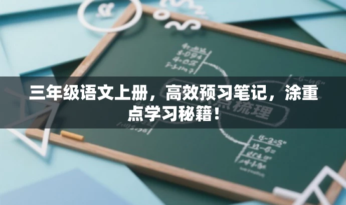 三年级语文上册,高效预习笔记,涂重点学习秘籍! 三年级语文上册,高效预习笔记,涂重点学习秘籍!