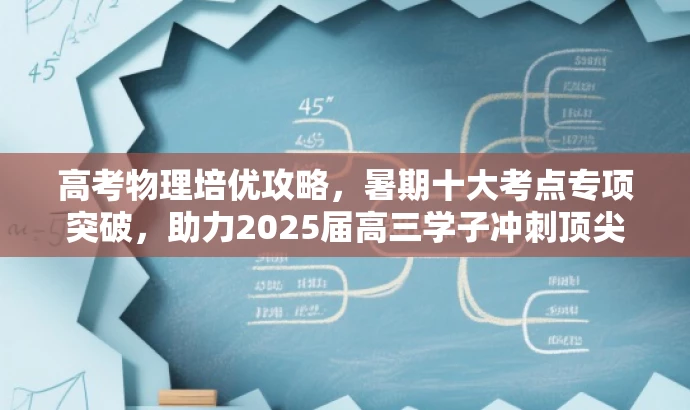 高考物理培优攻略,暑期十大考点专项突破,助力2025届高三学子冲刺顶尖学府! 高考物理培优攻略,暑期十大考点专项突破,助力2025届高三学子冲刺顶尖学府!