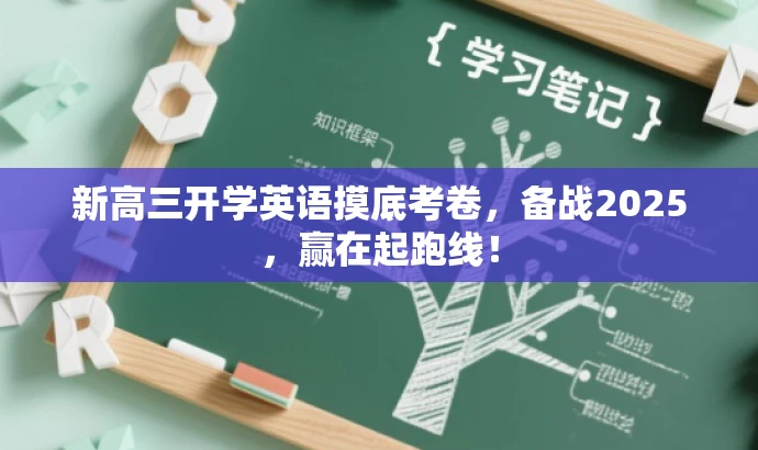 新高三开学英语摸底考卷,备战2025,赢在起跑线! 新高三开学英语摸底考卷,备战2025,赢在起跑线!