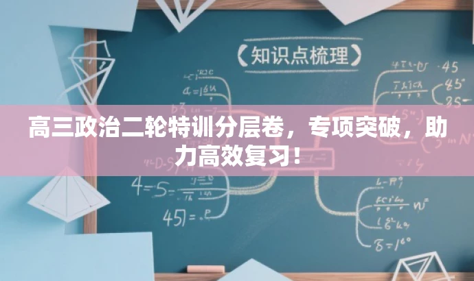 高三政治二轮特训分层卷,专项突破,助力高效复习! 高三政治二轮特训分层卷,专项突破,助力高效复习!