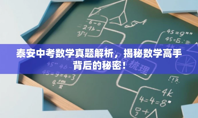 泰安中考数学真题解析,揭秘数学高手背后的秘密! 泰安中考数学真题解析,揭秘数学高手背后的秘密!