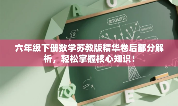 六年级下册数学苏教版精华卷后部分解析,轻松掌握核心知识! 六年级下册数学苏教版精华卷后部分解析,轻松掌握核心知识!