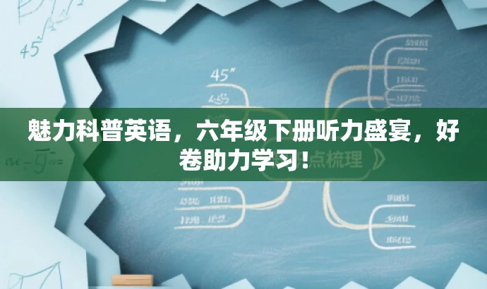 魅力科普英语,六年级下册听力盛宴,好卷助力学习! 魅力科普英语,六年级下册听力盛宴,好卷助力学习!