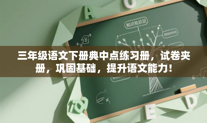 三年级语文下册典中点练习册，试卷夹册，巩固基础，提升语文能力！