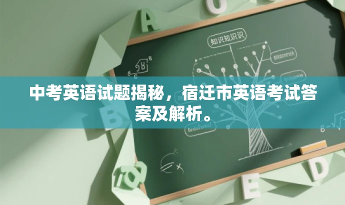 中考英语试题揭秘,宿迁市英语考试答案及解析。 中考英语试题揭秘,宿迁市英语考试答案及解析。