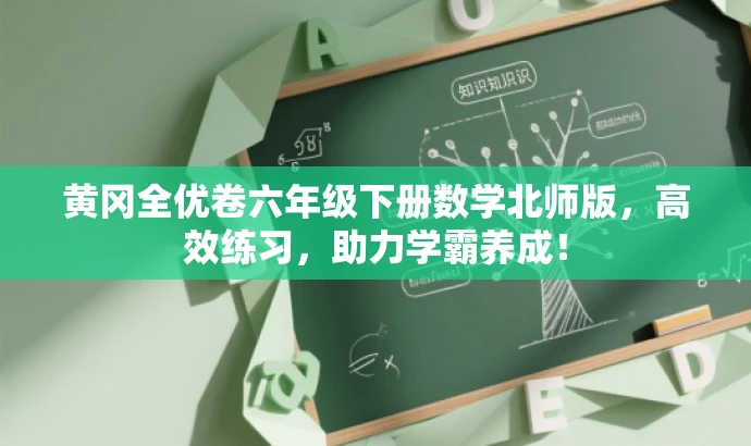 黄冈全优卷六年级下册数学北师版,高效练习,助力学霸养成! 黄冈全优卷六年级下册数学北师版,高效练习,助力学霸养成!