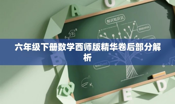 六年级下册数学西师版精华卷后部分解析 六年级下册数学西师版精华卷后部分解析