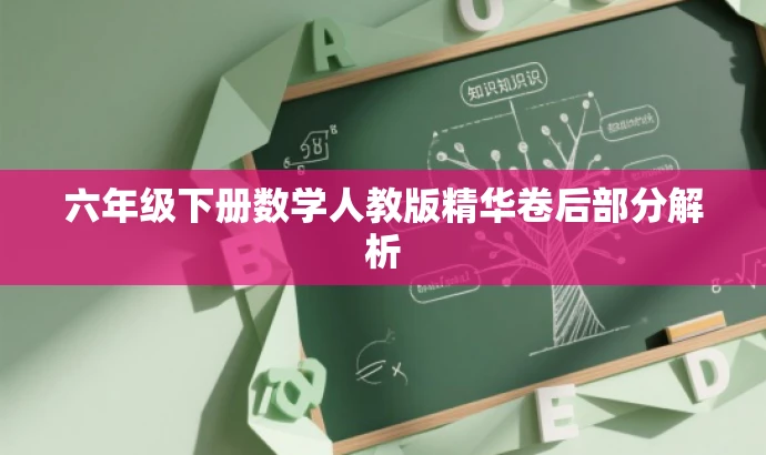 六年级下册数学人教版精华卷后部分解析 六年级下册数学人教版精华卷后部分解析