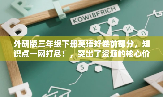 外研版三年级下册英语好卷前部分，知识点一网打尽！，突出了资源的核心价值，强调三年级下册英语外研版的好卷资源，同时用知识点一网打尽来吸引目标人群的注意力，语言简洁且具有吸引力。