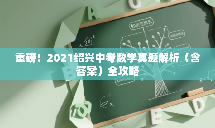 重磅!2021绍兴中考数学真题解析(含答案)全攻略 重磅!2021绍兴中考数学真题解析(含答案)全攻略