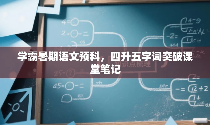 学霸暑期语文预科,四升五字词突破课堂笔记 学霸暑期语文预科,四升五字词突破课堂笔记