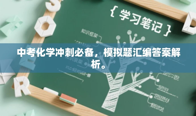 中考化学冲刺必备，模拟题汇编答案解析。