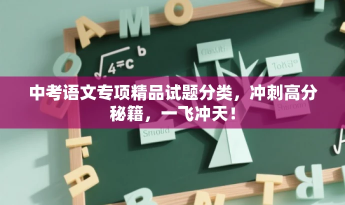 中考语文专项精品试题分类,冲刺高分秘籍,一飞冲天! 中考语文专项精品试题分类,冲刺高分秘籍,一飞冲天!