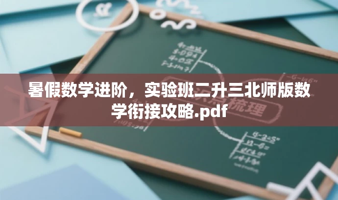 暑假数学进阶,实验班二升三北师版数学衔接攻略.pdf 暑假数学进阶,实验班二升三北师版数学衔接攻略.pdf