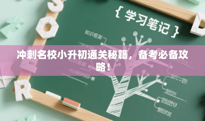 冲刺名校小升初通关秘籍,备考必备攻略! 冲刺名校小升初通关秘籍,备考必备攻略!