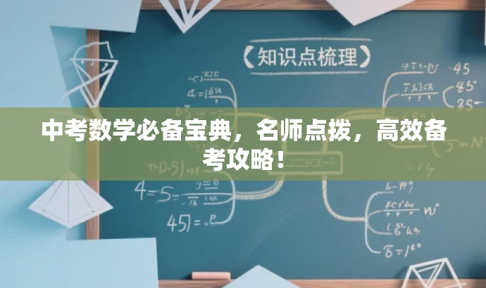 中考数学必备宝典，名师点拨，高效备考攻略！