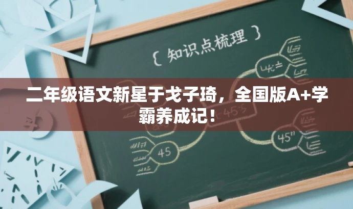 二年级语文新星于戈子琦,全国版A+学霸养成记! 二年级语文新星于戈子琦,全国版A+学霸养成记!