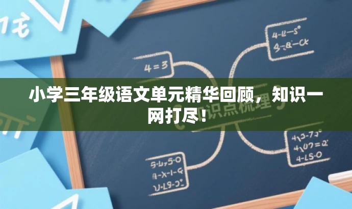 小学三年级语文单元精华回顾,知识一网打尽! 小学三年级语文单元精华回顾,知识一网打尽!